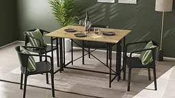 Стіл-книга трансформер Оріон 3 Ferrum-decor 750x1150x880 Чорний метал ДСП Дуб Артізан 16 мм (FRD-105086) - мініатюра 3