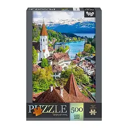 Пазл класичний "Thun castle, Switzerland" Danko Toys С500-14-11, 500 елементів