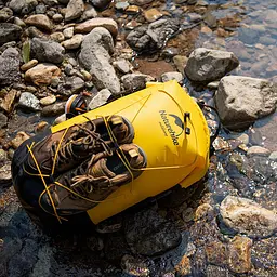 Рюкзак водонепроникний Naturehike NH21FSB04, 20л, жовтий - мініатюра 6