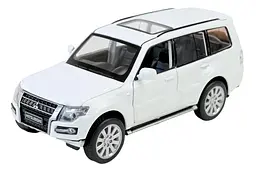 Іграшкова машинка позашляховик Mitsubishi Pajero 4WD Turbo 1:33 Автопром світлозвукові ефекти металева 68463W, коробка 18x9x8 см - мініатюра 4