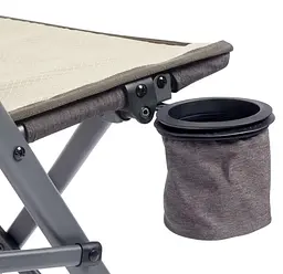 Крісло розкладне Uquip Justy XL Sand/Grey (244045) (DAS303231) - мініатюра 7