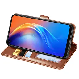 Шкіряний чохол-книжка GETMAN Gallant (PU) для Samsung Galaxy A15 4G/5G / M15 5G Коричневий - мініатюра 2