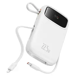 Power Bank Baseus QPow2 Dual-Cable 10000mAh 22.5W (P10055001222-B1) White