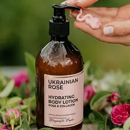 Зволожувальний лосьйон для тіла Rose & Collagen Ukrainian Rose 300 мл - мініатюра 2