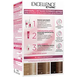 Стійка крем-фарба для волосся L'Oreal Paris Excellence Creme відтінок 9.1 дуже світло-русявий попелястий 192 мл - мініатюра 2