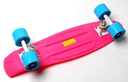 Пенні борд скейт 55 х 15 см до 80 кг. ABEC-7 матові колеса Penny Board Малиновий - мініатюра 6