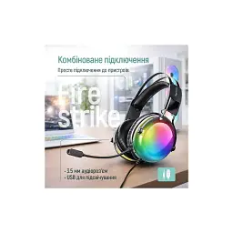 Навушники ColorWay Firestrike RGB Black (CW-HPG04BK) - мініатюра 11