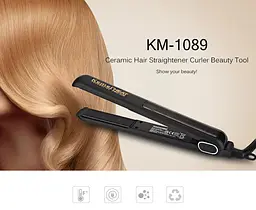 Професійна праска випрямляч Kemei KM-1089 для випрямлення волосся Щипці-стайлер - мініатюра 3