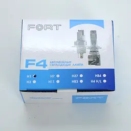 LED лампи автомобільні FORT F4MINI H1 4000Lm / CSP / 6000K / IP65 / 9-16V / 25W / радіатор + кулер / 2шт - мініатюра 2