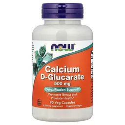 Вітаміни та мінерали NOW Calcium D-Glucarate, 90 вегакапсул