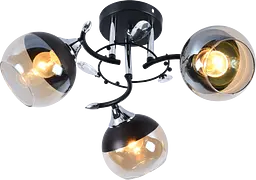 Люстра декоративна V MH32160/3 Black+Chrome на 3 плафона