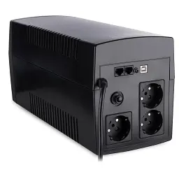 Пристрій безперебійного живлення Vinga LED 1500VA plastic case with USB (VPE-1500PU) - мініатюра 5