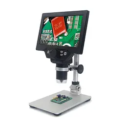 Мікроскоп цифровий з 7" дюймовим LCD екраном і підсвічуванням GAOSUO G1200HD, зі збільшенням до 1200X, запис на microSD (100618)