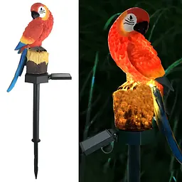 Ліхтар садовий SOLAR PARROT / Світильник для саду Папуга на сонячній батареї - мініатюра 7