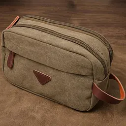 Чоловіча барсетка на два відділення з якісного текстилю Vintage 22231 оливковий