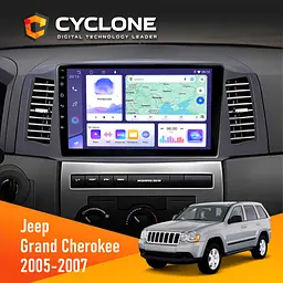 Штатна магнітола Jeep Grand Cherokee 2005-2007 Small Screen Cyclone C10-011 4x64, DSP Cyclone (НФ-00008813)