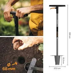 Саджалка для цибулинних рослин Fiskars Ergo 68 мм (1057078) - мініатюра 3