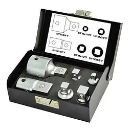 Набір перехідників (6 шт) 1/2", 1/4", 3/4", 3/8" для торцевих головок Whirlpower 1616-0506