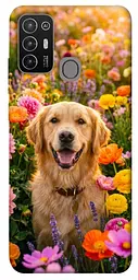 TPU чохол Demsky Flowery labrador для ZTE Blade A52