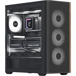 Корпус AeroCool D501A-G-BK-v2 Black (ACCM-DS01043.11) [146669]