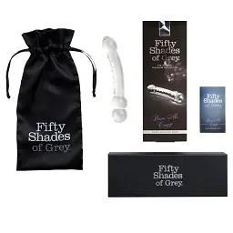 Скляний фалоімітатор Fifty Shades of Grey Drive Me Crazy 19 см прозорий - мініатюра 5