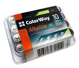 Батарейка AAA (LR03), щелочная, СolorWay Alkaline Power, 24 шт, 1.5V, Plactic box (CW-BALR03-24PB)