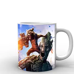 Кухоль GeekLand Галактики Guardians of the Galaxy Groot and Rocket Raccoon GG.02.011 330 мл білий - мініатюра 3