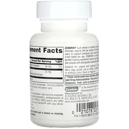Зембрин Source Naturals 25 мг 30 таблеток - мініатюра 8
