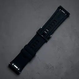 Силіконовий ремінець Primolux Nylon Silicone для смарт-годинника Huawei Watch GT 6 Pro 46mm - Black Silver - мініатюра 6