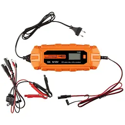 Зарядний пристрій для автомобільного акумулятора Neo Tools 6А/100Вт, 3-150Ач, для кислотних/AGM/GEL (11-892)