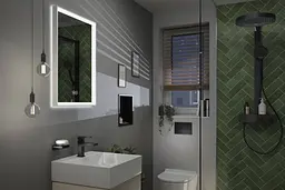 Душова система з термостатом Hansgrohe Rainfinity 250 1jet EcoSmart matt black 28742670 - мініатюра 4
