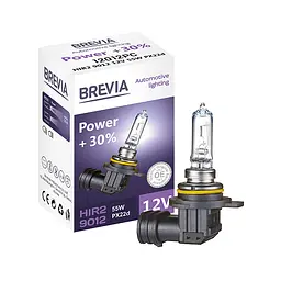 Галогенова лампа Brevia HIR2 9012 12V 55W PX22d Power +30% CP(12012PC)