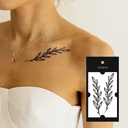 Тату Дві гілочки Tattooshka L-18 (5805800012810) shop (5805800012810) - мініатюра 3