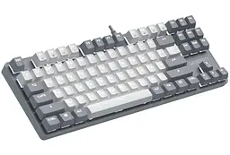 Механічна ігрова клавіатура GamePro MK-110-G USB Hot-Swap Outemu Red Switch Gray-White - мініатюра 3