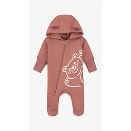 Чоловiчок Ведмежа флісовий для дівчинки Baby Life 22-05 62 см Рожевий