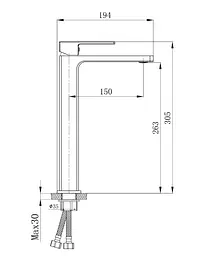 Змішувач для раковини Qtap Gemini QTGEM269BLM45678 Black Matt - мініатюра 4