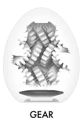 Мастурбатор яйце Tenga Egg Hard Boiled Gear білий - мініатюра 4