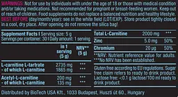 Карнітин BiotechUSA L-Carnitine Drink Powder Лимон-холодный чай 150 г - мініатюра 2