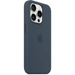 Чохол-накладка Apple Silicone Case with MagSafe для Apple iPhone 15 Pro Storm Blue (MT1D3) - мініатюра 4