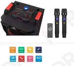 Портативна акустична колонка XPRO NDR-1526 Bluetooth захист від вологи IPX5 LED підсвічування 120 см (42585-NDR-1526_12555) - мініатюра 3