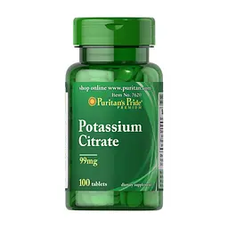 Цитрат калію Potassium Citrate 99 mg 100 капсул