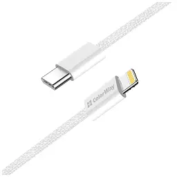 Дата кабель USB-C to Lightning 1.0m 27W grey ColorWay (CW-CBPDCL061-GR) - мініатюра 5
