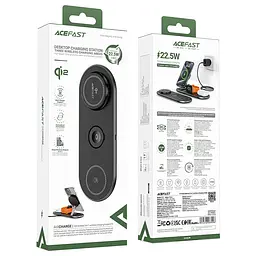 БЗП E19 Qi2 desktop 3-in-1 Black Acefast teh0029883 - мініатюра 3