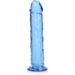 Фалоімітатор RealRock Crystal Clear 9'' 25 см (блакитний)