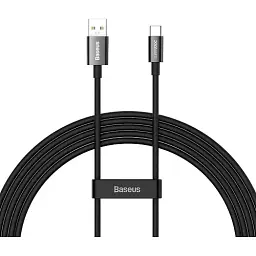 Кабель Baseus Superior Series (SUPERVOOC) Cable USB to Type-C 65W 2m CAYS001001 Black