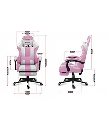 Комп'ютерне крісло Huzaro Force 4.7 Pink тканина - мініатюра 10
