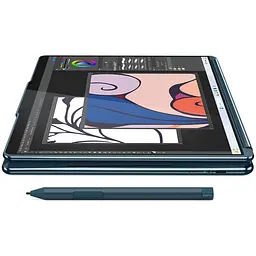 Ноутбук Lenovo Yoga Book 9 13IMU9 з процесором Intel Core Ultra 7 155U pana la 4.8GHz, 2 x 13.3 ", 2.8K, OLED, сенсорний, 16GB DDR5, 1TB SSD, Intel® графікою, Windows 11 Home, Tidal Teal - мініатюра 6