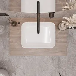 Умивальник VBI Palermo S white накладний VBI-012301, Білий - мініатюра 4