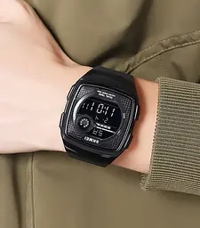 Годинник чоловічий наручний спортивний Skmei 2208 (Чорний з чорним) - мініатюра 6