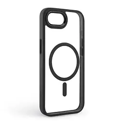 Чехол Apple iPhone 16e/17e, Unit MagSafe, черный, прозрачный, магсейф, противоударный, магнитный, панель-накладка с поддержкой MagSafe, с поддержкой беспроводной зарядки, TPU+PC, защита всего корпуса, ударопрочный, ArmorStandart (ARM83874) - мініатюра 2